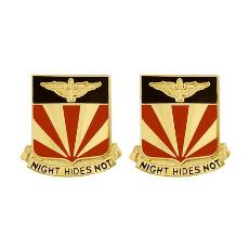 56th ADA (Air Defense Artillery) Regiment Unit Crest (Night Hides Not)